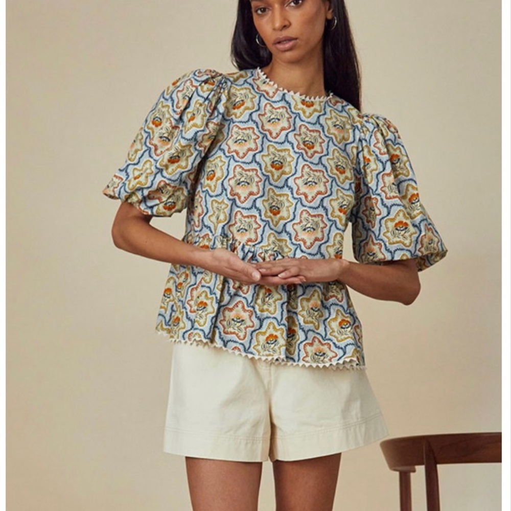 Hunter Bell Multicolor Patterned Blouse EUC - size XS